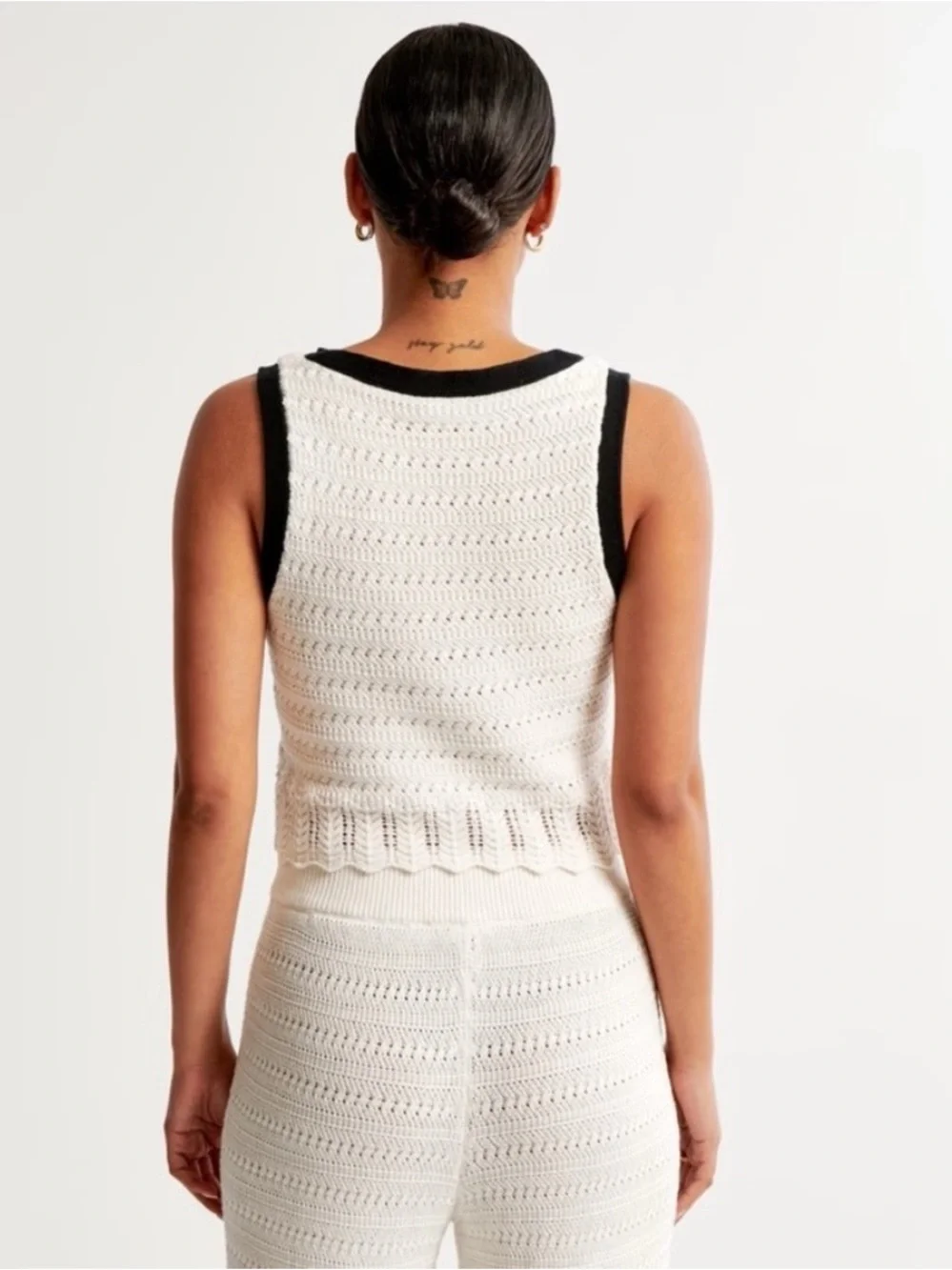 Abercrombie & Fitch Women's Crochet-Style Sweater Vest XL NWT - Picture 2 of 8